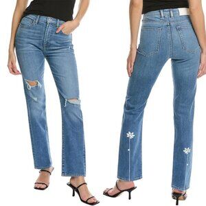 7 For All Mankind Womens Easy Slim in Dream/Destroy Size 25